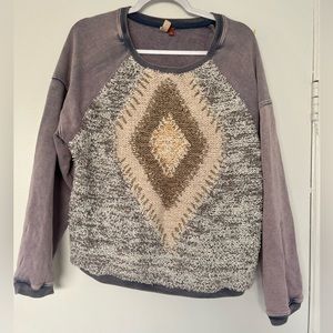 Stylish Women's Sweater with Geometric Design